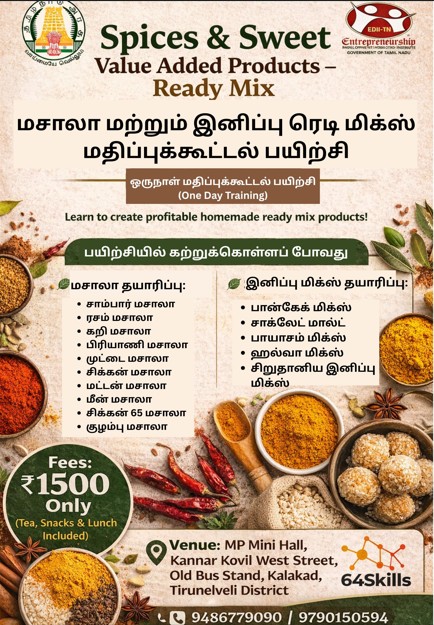 Spices and Sweet Value Added Products