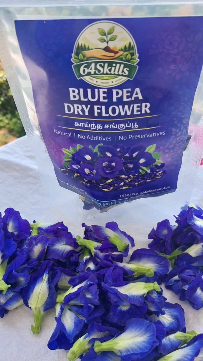 💙 64Skills Blue Pea Dry Flower 🌿