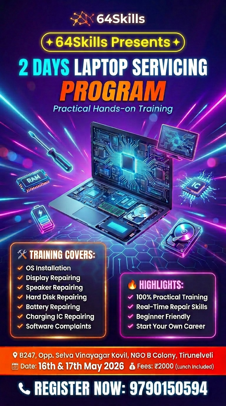 2 Days Laptop Servicing Program
